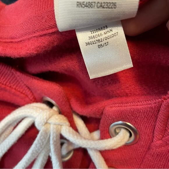 Pink Victorias Secret University of Minnesota Lace Up Oversized Sweatshirt Top S - Picture 11 of 11